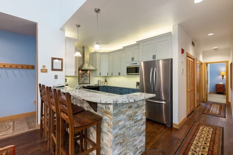 Kitchen and Bar Area