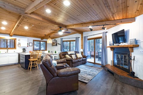 Welcome to our newly remodeled cabin.  
This is your first steps into our place.