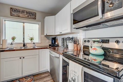 The kitchen is fully stocked and ready for whatever meal you throw at it!