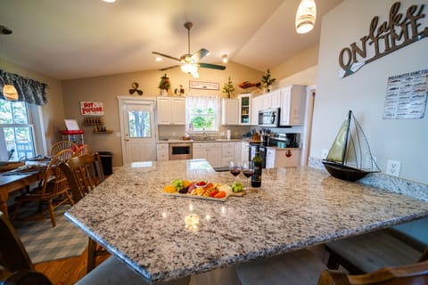 Kitchen with popcorn bar!
