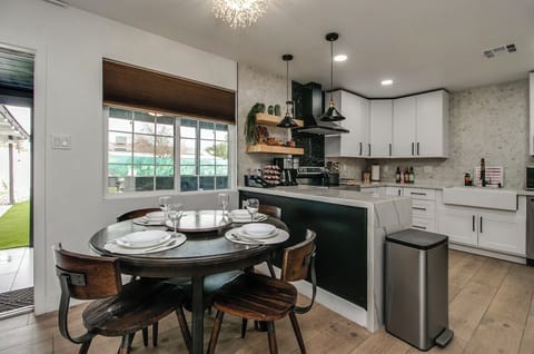 Plates, bowls, cups, water glasses, wine glasses, silverware, mugs are available