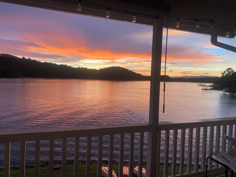 Vibrant sunsets from the porch