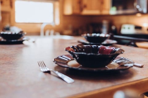 Luxury Lookout's inviting dining table