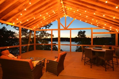 Watch the sun set over the lake!