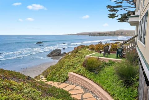 Your backyard is literally the Pacific Ocean via Cayucos Beach.