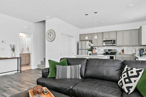 open living room and kitchen 