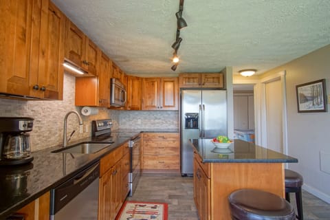 This kitchen is located on the main level.