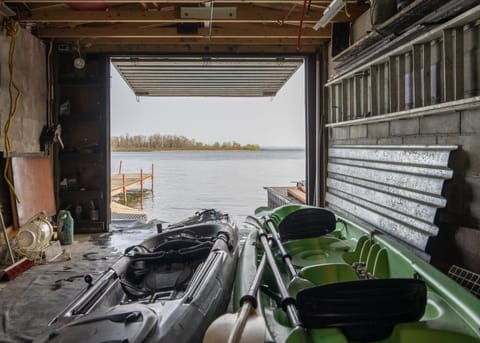 Two kayaks on site, one single, one for double