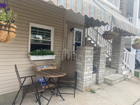 Eat at our fun, outdoor “bistro. “