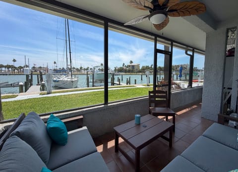 Gorgeous water views from the comfort of a screened in porch. - Gorgeous water views from the comfort of a screened in porch.