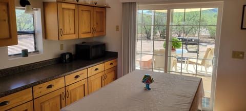 Kitchen, back door to patio