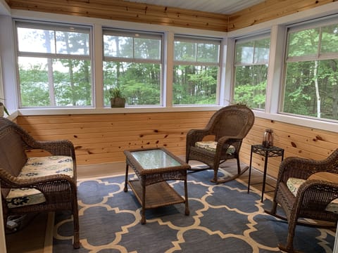 Enclosed, screened patio off master bedroom 