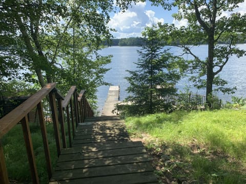 Steps to the lake/dock