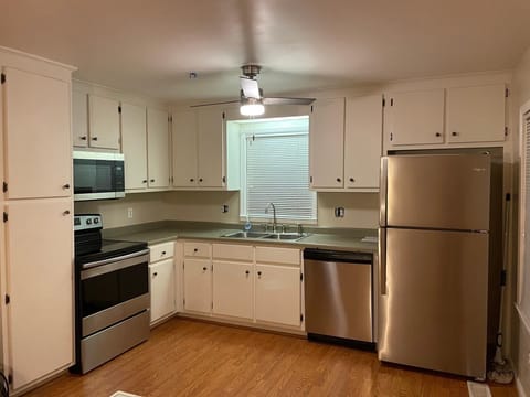 Full kitchen, coffee and team ..Brand new stainless steal appliances