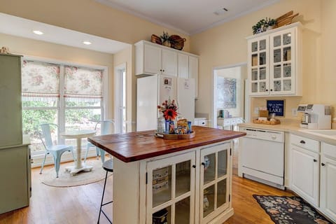 Spacious kitchen is both beautiful & fully functional.