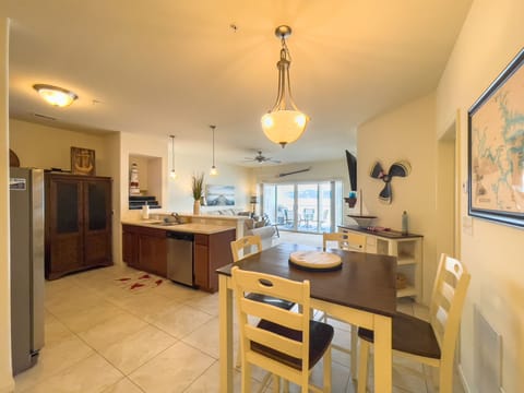 Dining area and kitchen