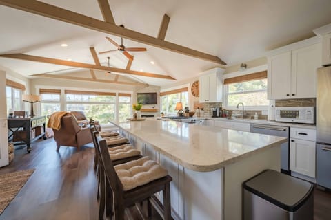 Open kitchen to the living area