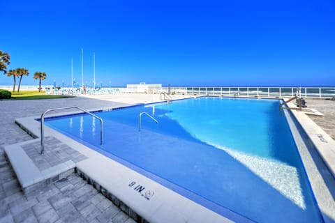 Lounge poolside while listening to the ocean.  Just 5 steps from your condo to the pool.