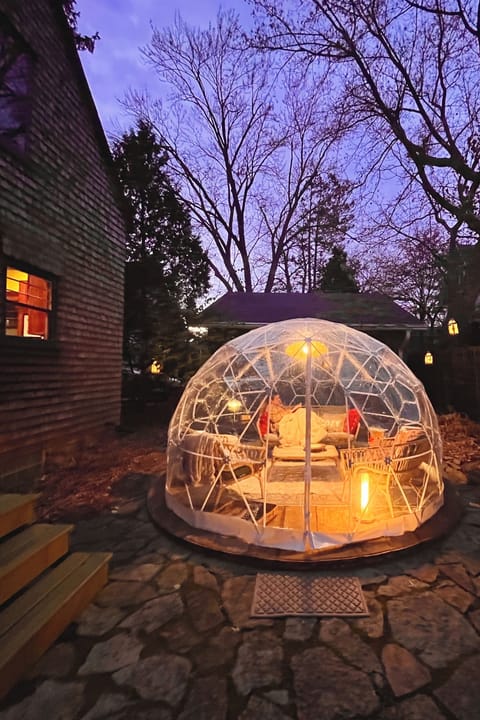 The story continues outside in your own heated cozy winter dome.