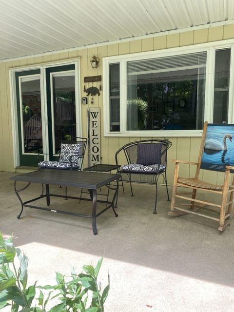 Private covered patio