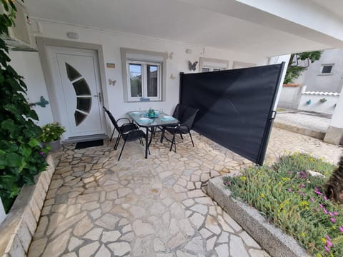 terrace; entrance to the apartment