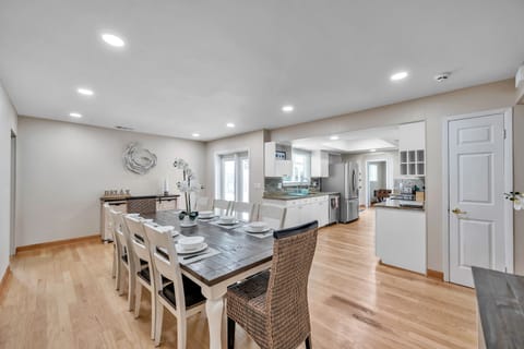 open space on the kitchen area
