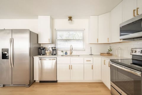 Prepare your favorite meals in our fully equipped kitchen, complete with modern appliances and ample space to make cooking a pleasure