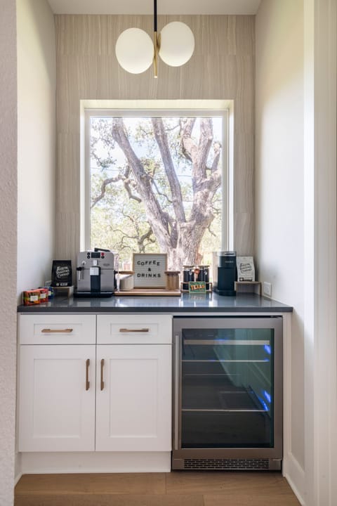 Coffee station with Gaggia Espresso and Keurig makers to get your day started!