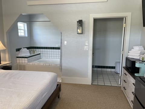 "Steller's Sea Eagle" Suite 101 with a King Bed, full private bath, A/C, Fridge