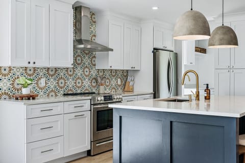 Make memories with friends and family as you gather around the kitchen island.