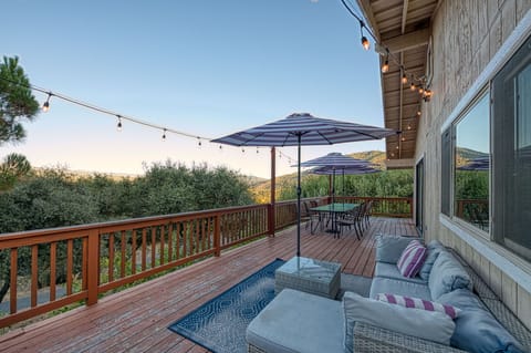 Evening Deck view off of living room and dining room
