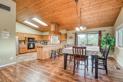 dining room and kitchen