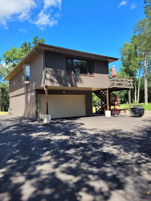 Plenty of parking! Propane gas grill and additional seating