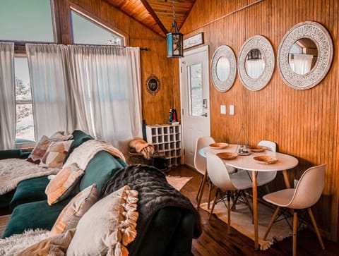 Open living and dining area with a stylish feel