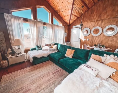 Cozy stylish living area with a warm welcoming atmosphere