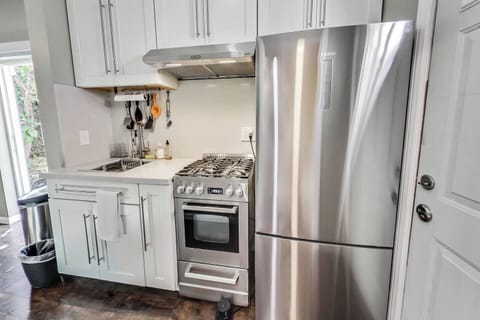 Kitchen from bathroom.