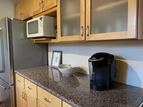 Kitchen with Keurig coffee maker