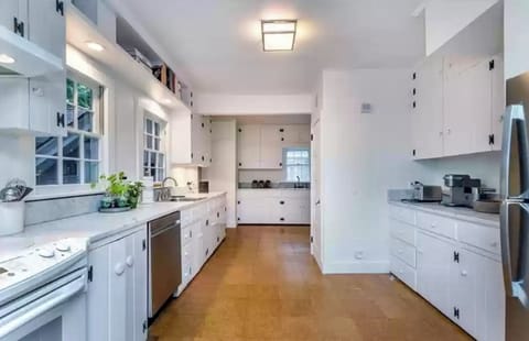 Alternate view, kitchen with two sinks and abundant counter space 