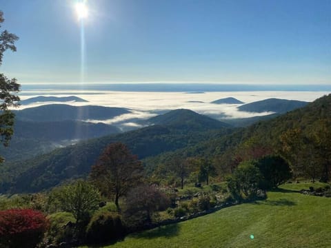 Above the clouds (view from the deck).