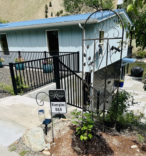 Front door to 2 bedroom B&B unit is down the stairs