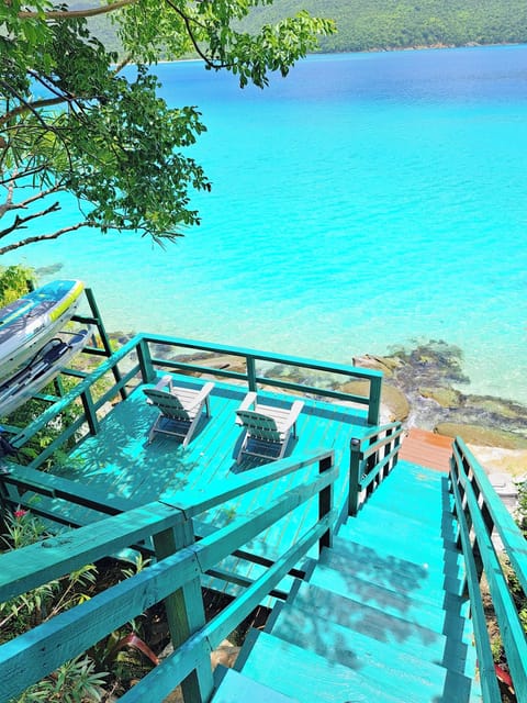 Enjoy panoramic views of Magens Bay from your villa!