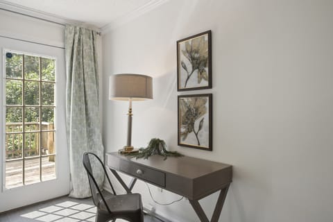 Work area in living room