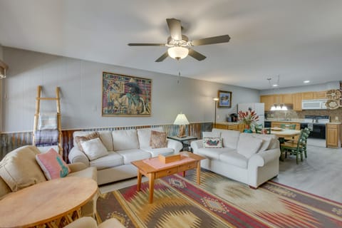 Red River Vacation Rental | 2BR | 1.5BA | 950 Sq Ft | Access Only By Stairs