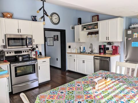 Full size kitchen perfect for preparing meals for your group!