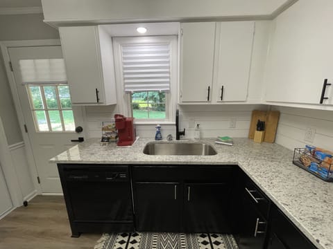 Kitchen stocked and ready to make a family meal!