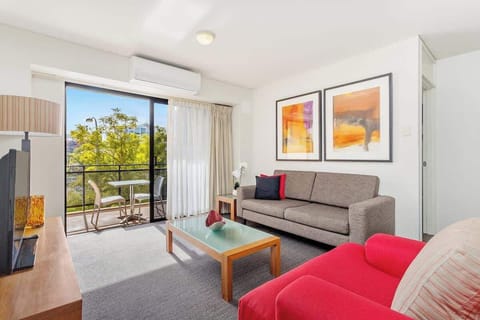 Living room  with balcony
