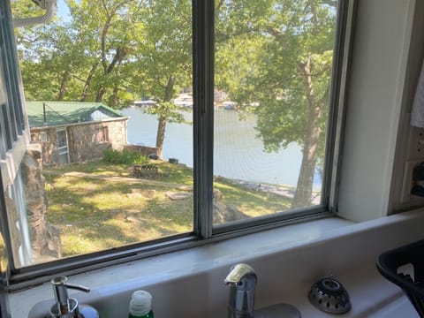 The view from the kitchen window.