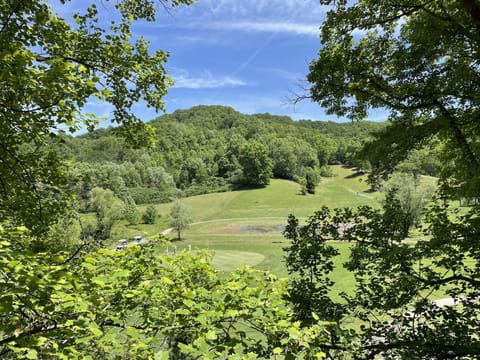 Have your morning coffee on the front deck overlooking the golf course