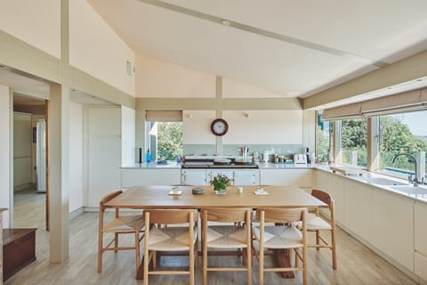 The kitchen at Beach View, Pembrokeshire