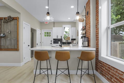 Kitchen is fully-appointed with all the appliances and dishes you could need during your stay.